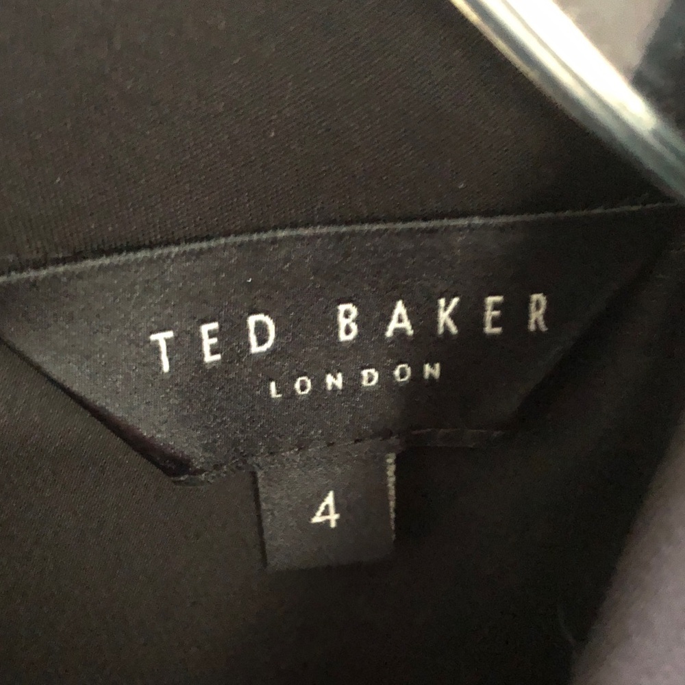 Ted Baker London Micaeli Organza Puff Sleeve Black Top US Size 8 - 10 (UK 4) - Picture 3 of 15